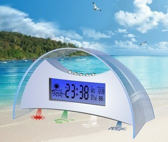 【天氣預(yù)報(bào)時(shí)鐘 投影鐘 拱門(mén)形時(shí)鐘】?jī)r(jià)格,廠(chǎng)家,圖片,其他節(jié)慶婚慶用品,深圳市好迅達(dá)科技-